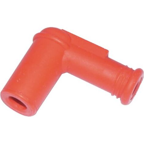 Capuchon Antiparasite Champion Ø14mm Bougie Avec Douille Antiparasite Coudé 90° Silicone (1/2)