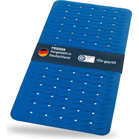 Ridder 683030-350 - Tappetino per vasca da bagno "Playa", 38 x 80 cm, colore: Blu elettrico (1/4)