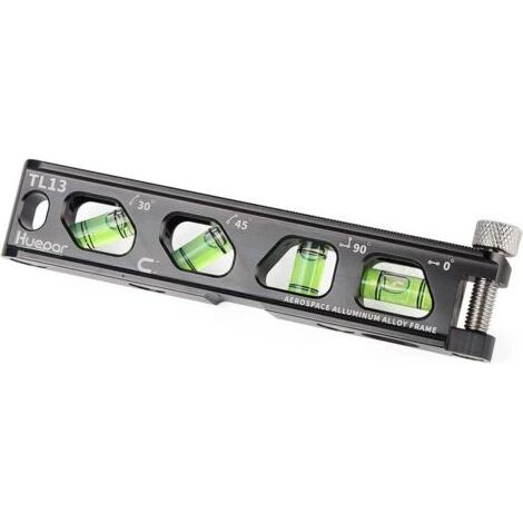Niveau torpille, niveau torpille magnétique, 4 bouteilles, niveau en aluminium avec rainure en V et piste magnétique, haute précision, double échelle, vis moletée TL13dengyank (1/5)