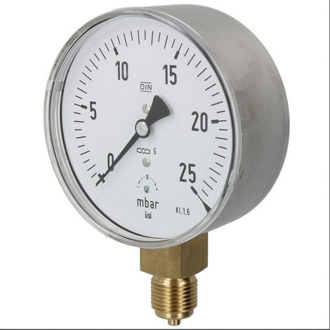 Manomètre à ressort avec capsule gaz 0 - 25 mbar