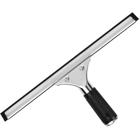 Enowelir Grattoir de nettoyage en acier inoxydable grattoir de fenêtre professionnel 35 cm grattoir multifonctionnel grattoir de nettoyage de porte de douche en verre de fenêtre (1/4)