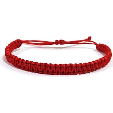Bracelet ajustable en cordon rouge, cadeau pour fille, homme ou femme