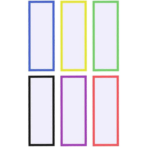 Étiquettes magnétiques colorées et créatives, réutilisables et effaçables à sec, pour la maison et le bureau-10X3.8CM (1/3)