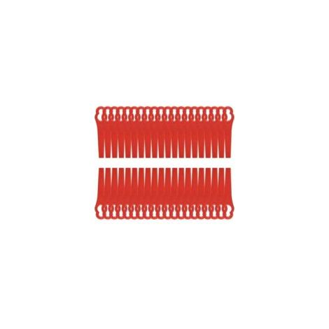 120 lame rosse per bordatore di tosaerba, lame di ricambio in plastica da 8,5 cm, lame per bordatore di tosaerba per giardino e prato (120 pezzi) H208 - Crezuo