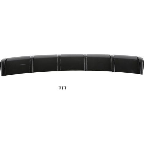Jeffergarden Diffuseur de pare-chocs arrière aileron aileron séparateur de chssis accessoire aérodynamique noir brillant universel pour voiture