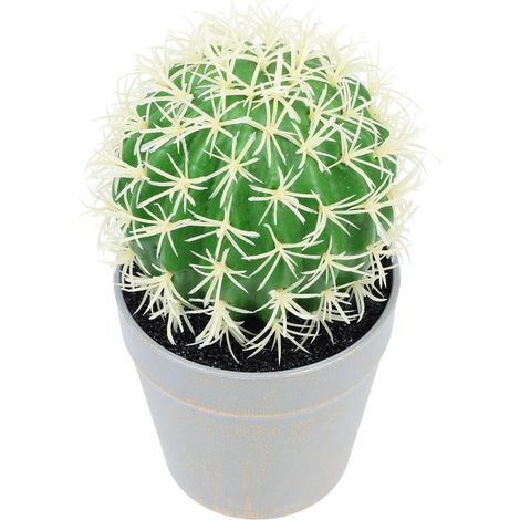 Potted Bonsai Simulated Artificial Cactus Decorative Mini Design in Plastic and Foam for Office or Living Room Interior Decoration Green Random Color (1/5)