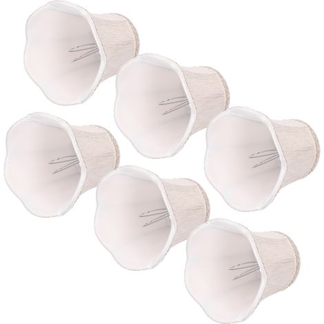 Lampenschirme im europäischen Stil aus Stoff, 6 Stück, Kronleuchterabdeckung, Wandleuchte, dekorative Lampenabdeckung (1/5)