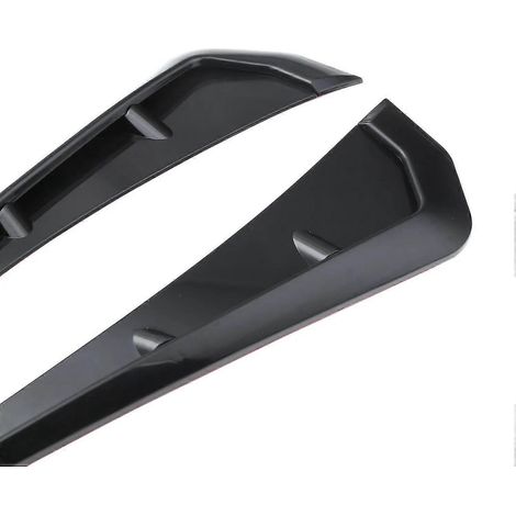 Auto-Styling-Lüftungsgitteraufkleber mit Haifischkiemen-Motiv für Honda Civic 2016–2018 (universell) – Matt Schwarz