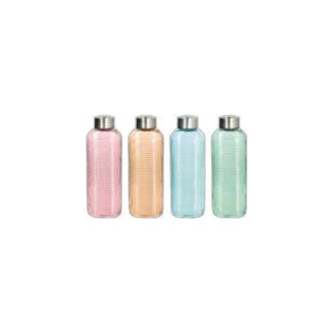 Tognana Porcellane N85BT10M270 borraccia 1000 ml Vetro, Acciaio inox Colori assortiti
