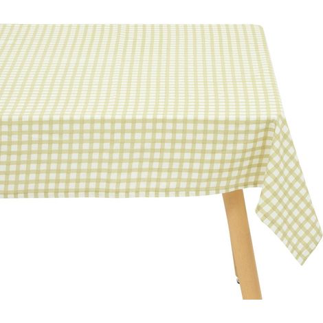 Tovaglia fleur de rose 250x150cm verde chiaro - Atmosphera créateur d'intérieur (1/2)