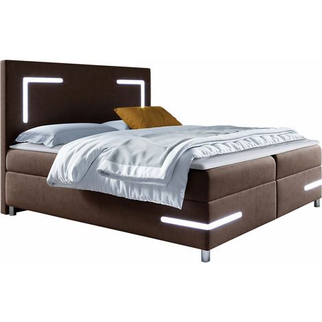 Cama continental Vallis, Fresh 4, Continental, Individuales, 120x200, Tapiz, Somieres, 120x212x120cm, LED