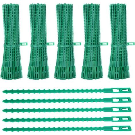 Lot de 1200 Attaches de Plantes, 23CM Attaches de Jardin Réglable Liens de Serrage en Plastique pour Jardin Flexible, Attache Tomates de Câble de Jardin pour Aider à Soutenir Les Plantes-ARCAN (1/4)