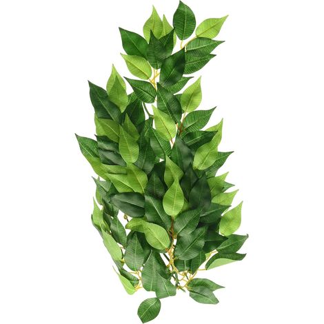 1 Plante artificielle Ficus moyen pour terrarium, décoration réaliste pour reptiles et amphibiens (1/3)