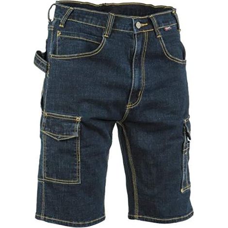 Bermuda de travail Cofra Manacor bleu marine coton polyester (1/3)