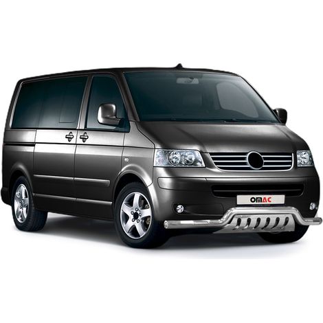 Pare-Buffle Avant Pour VW T5 2003-2015 en Acier Inoxydable Argent (1/5)