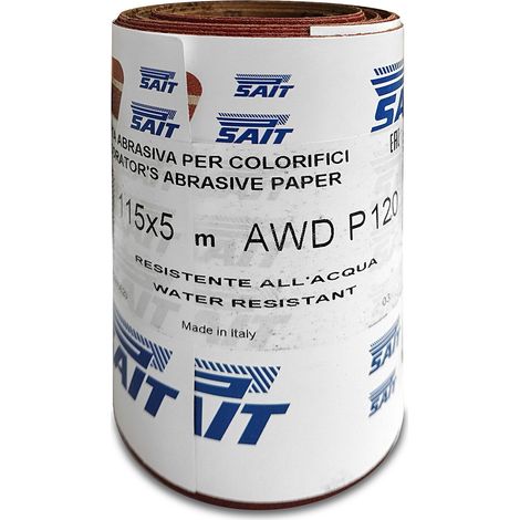 Sait SAITAC-RM AW-D minirotolo carta abrasiva al corindone 115x5 grana 120