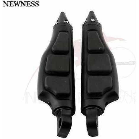 Motorrad-Fußrasten, Highway-Fußrasten, Metall-Fußrasten, Pedal-Fußstützen für Harley Iron XL 883 1200 Touring Custom Dyna Softail 10 mm – Typ 15, Schwarz (1/5)