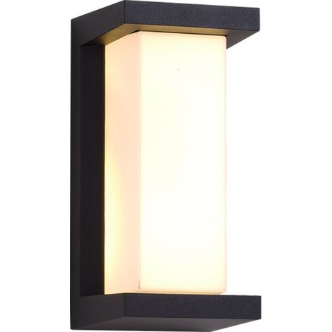 Lampada da giardino a LED per esterni, 18W, copertura in alluminio pressofuso/PC, 125 x 125 x 260 mm, 18 LED, impermeabile IP65, bianco (1/5)