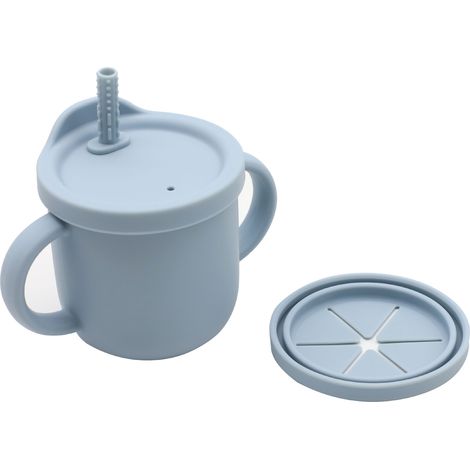 Gobelet à goûter Snack Attack II Boîte à goûter pliable en silicone Couvercle récupérateur de goûter pour bébés et jeunes enfants (Miel et gingembre) (1/5)