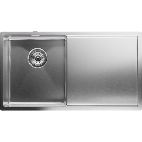 Klarstein Edelstahl-Küchenspüle, 79x44 cm, inkl. Überlauf & Sieb - Wasserhahn-geeignet, Waschbecken für Küche - Qualität, Hygiene, Funktionalität vereint in einem Produkt