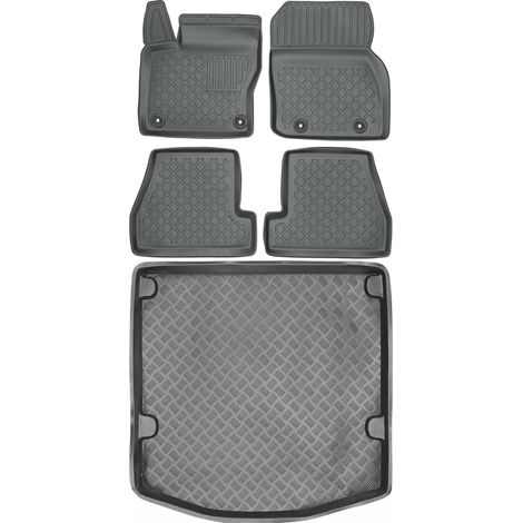 Juego de alfombrillas para coche y maletero para Ford Focus III Sedán (2011-2018).