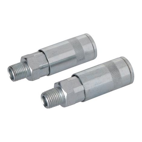 Silverline 794320 Air Line Quick Coupler 2pk 1/4" BSP (1/2)