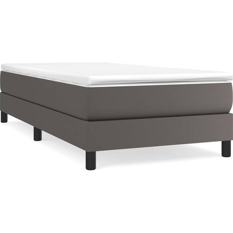 Maison Exclusive - Boxspringbett mit Matratze Grau 100x200 cm Kun