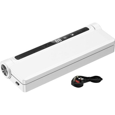 Machine de mise sous vide compacte 60 kPa avec 20 sacs, écran LED, pour viandes, noix, prise GB (1/5)