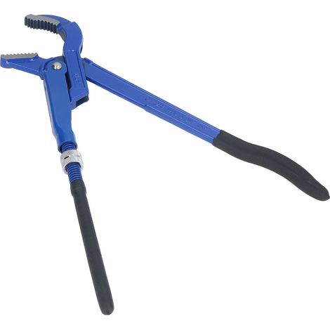 Clé à molette universelle métrique, pince à bec coudé 45° en acier au carbone, serrage plomberie salle de bain, ouverture 0-100 mm (1,5 pouce). (1/5)