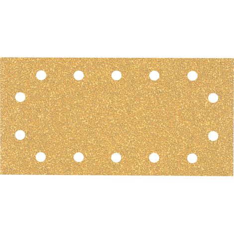 Papier de verre EXPERT C470, 14 trous pour ponceuses, 115 x 230 mm, K 40, lot de 50 (1/4)