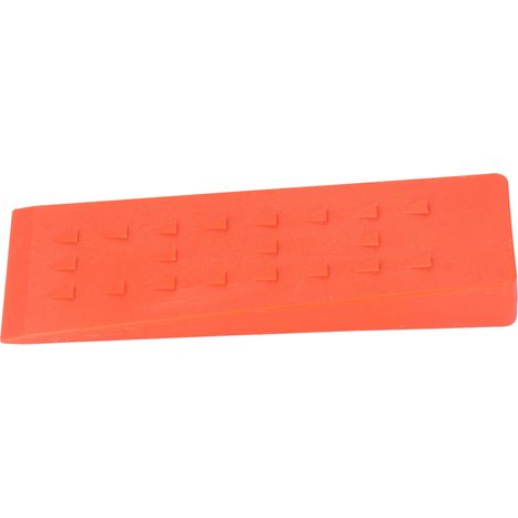 Coin d'abattage 25 cm en plastique ABS pour fendre le bois, couper des arbres, tronçonneuse, outils de bûcheronnage, orange (1/5)