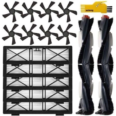 BARKBUSTERS Accessoires de remplacement pour Neato Botvac D Series D75 D80 D85 et Connected Series D3 D4 D5 D6 D7 D8 D9 D10, y compris la brosse principale, la brosse latérale et le filtre Ultra Perfo (1/4)