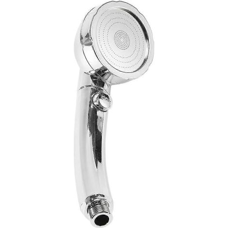 Hochdruck-Handbrausekopf aus Chrom, 3 Strahlarten, Ein-/Ausschalter, Pausenfunktion, Wassersparmodus