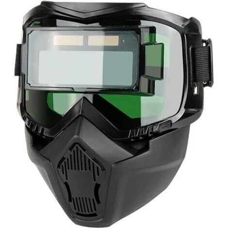 Casque de soudage à assombrissement automatique, visière amovible et masque réglable pour travail usine, traitement métaux, soudage TIG et MIG (1/5)
