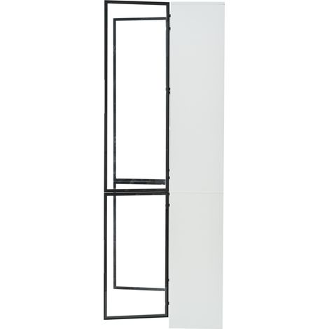 Vitrina alta de 80 x 35 x 200 cm con LED, puertas de vidrio y botellero HOMVRA (1/5)