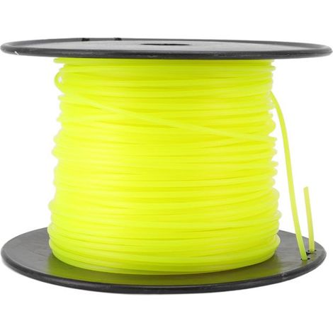 BelleRise - Fil de débroussailleuse – Nylon 3 mm – Jaune – 100 m – pour Husqvarna, Ryobi, Echo (1/5)