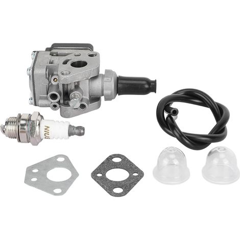 Carburetor Kit with Oil Pipe Gasket Spark Plug Garden Tool Parts for KBH48A Lawn Mower Brush Cutters Trimmers (1/2)