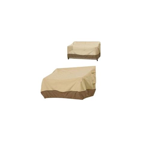 Housse de canapé extérieur imperméable et résistante aux UV – Housse de protection pour meubles de jardin, canapé 2 places, chaises et bancs de patio (193 x 83 x 84 cm) (1/5)