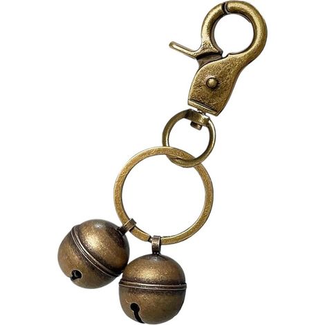 Campana para collar de perro y gato, Llavero, Colgante para collar, Campana extra fuerte para perro, Campana para perro y gato, Cobre, 21 mm (1/5)