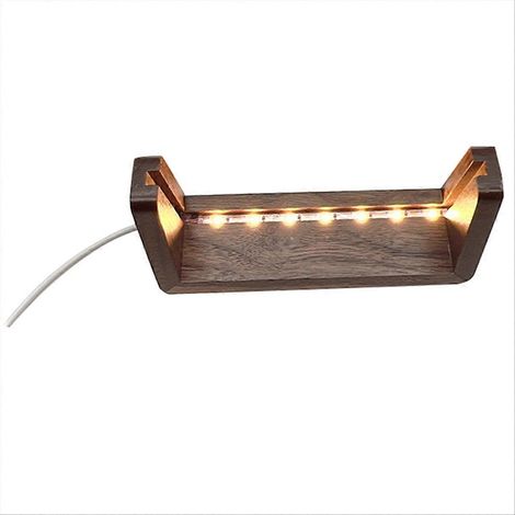 Cadre d'affichage lumineux en bois en forme de U de 6 pouces avec LED (1/5)