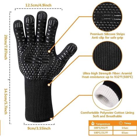 Ofenhandschuh Aus Leder – Hitzehandschuh Für Kamin, Ofen & Grill – Markenlos, Aber Robust
