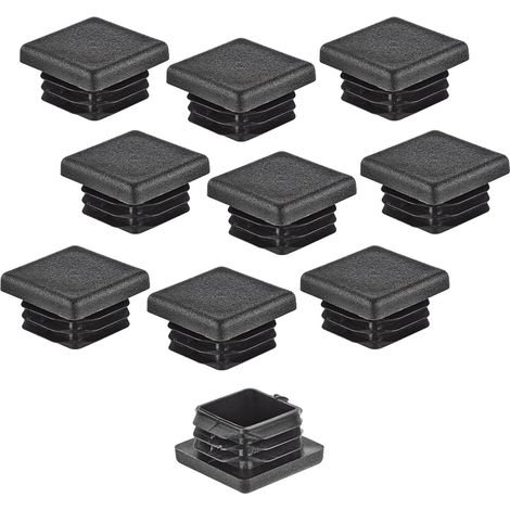 Vierkant Kunststoff Lamellen Stopfen Rohr Schutz Endkappe 30x30 mm 10er Pack (1/4)