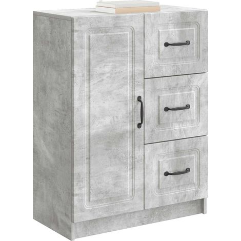 Maison Exclusive - Credenza Grigio Cemento 66 x 34,5 x 87 cm Legno ingegnerizzato