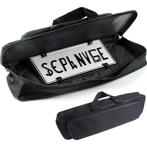 Sacoche pour Plaque D'immatriculation, pour Les Concessionnaires Automobiles, Les Services D'immatriculation Et Les Ateliers. Sacoche Extra Robuste Et Spacieuse, Pratique Et Sécurisée pour. (1/5)