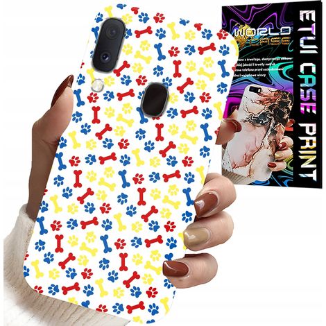 Funda para Samsung Galaxy A40 - Patas, huesos, dibujos animados de la Patrulla Canina + cristal (1/5)