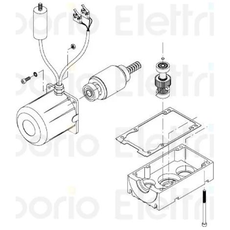 beninca pièce détachée capot moteur 3 du.45el 968613 (1/3)