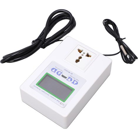 Thermostat intelligent automatique à grand écran LED avec affichage numérique, prise UE, régulateur de température. (1/5)