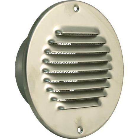 Marley Lüftungsgitter Ø 100 mm, mit Fliegengitter, Edelstahl Lüftungsgitter