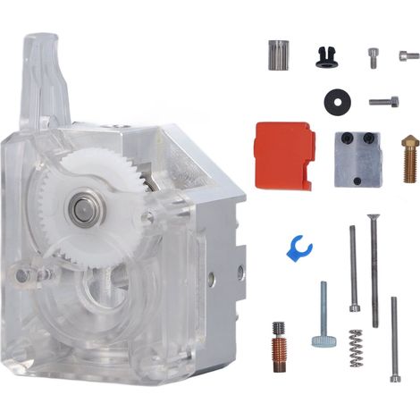 Kit d'extrusion à double engrenage en alliage d'aluminium pour imprimante 3D Ender 3, ensemble d'entraînement direct et hotend amélioré (1/5)