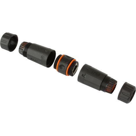 Techly Professional Adattatore Cat 6A RJ45 F/RJ45 F Impermeabile Protezione IP68 (1/3)